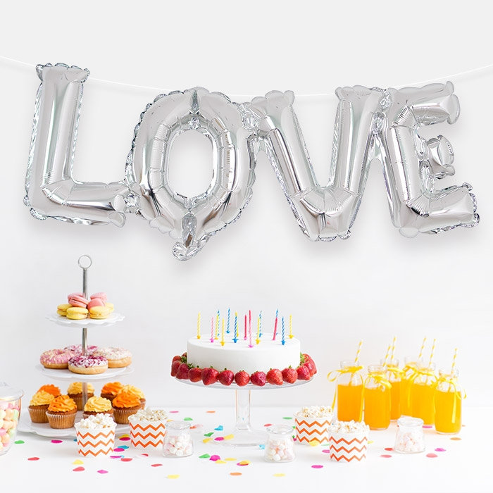 [Anagram] 알파벳 은박풍선 LOVE [2색]