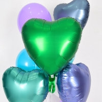 [Anagram] 은박헬륨풍선 하트 에메랄드 18인치