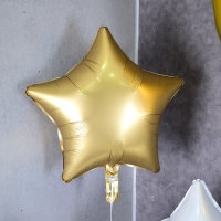 [Anagram] 은박헬륨풍선 별 샤틴골드 19인치