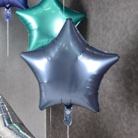[Anagram] 은박헬륨풍선 별 스틸블루 19인치