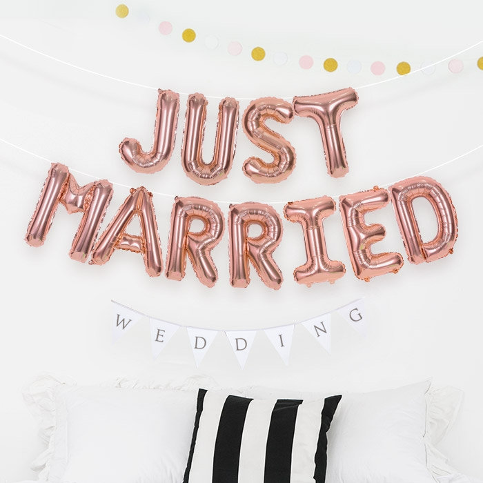 은박풍선세트 JUST MARRIED [3색]