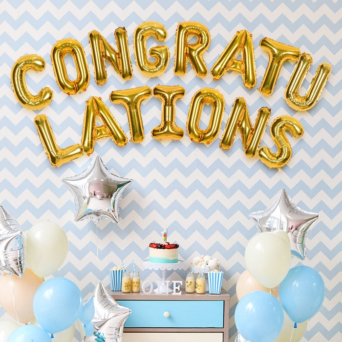은박풍선세트 CONGRATULATIONS [3색]
