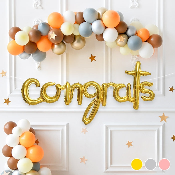 이니셜은박풍선 congrats [3색]