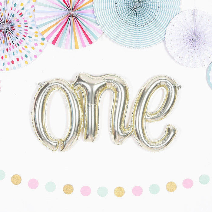 이니셜은박풍선 one 샴페인