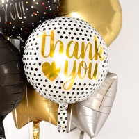 [Anagram] 은박헬륨풍선 라운드 18인치 thankyou morden dots