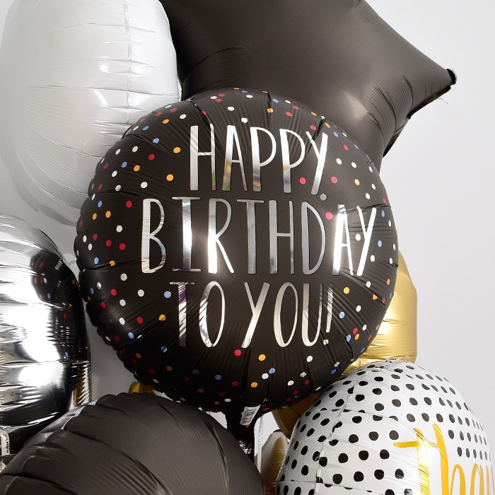 [Anagram] 은박라운드 happybirthday to you satin dots 18인치