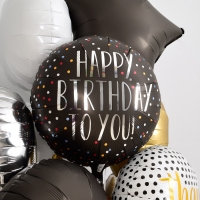 [Anagram] 은박라운드 happybirthday to you satin dots 18인치
