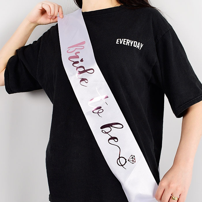브라이덜 어깨띠 Bride to be