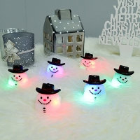 말랑말랑 LED 점등 눈사람반지 10개세트