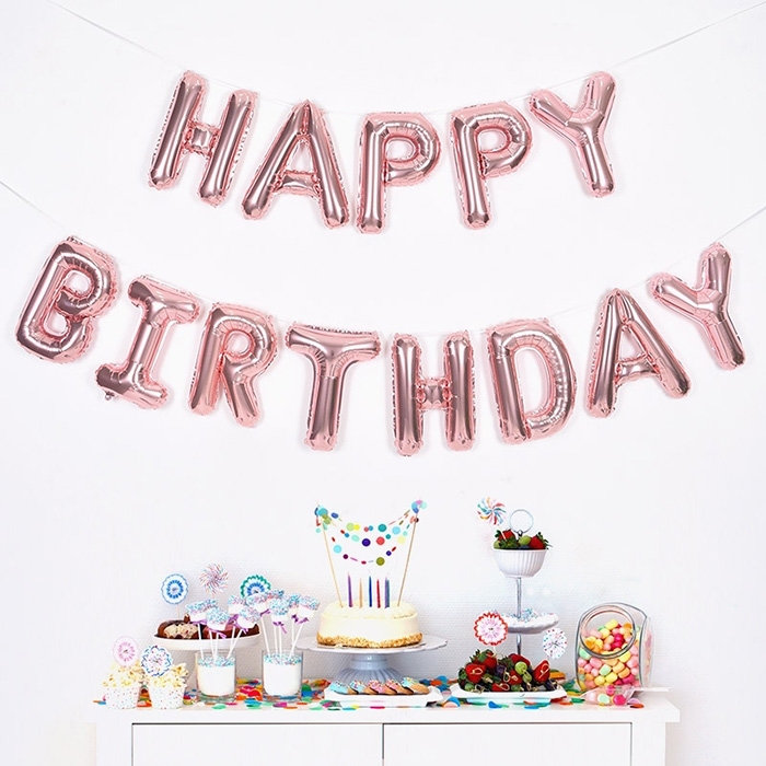 알파벳은박풍선 소 로즈골드 [A~Z] 풍선만