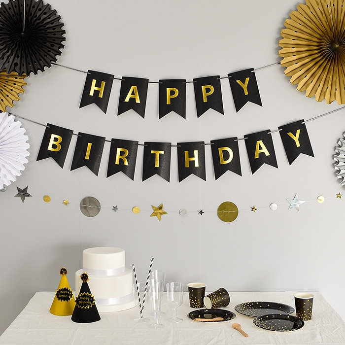 글리터 생일파티가랜드 [4색]
