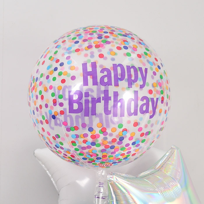 [Anagram] 옹브레 40cm 투명 생일컨페티