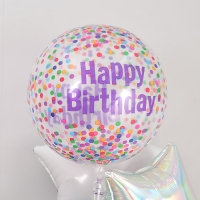 [Anagram] 옹브레 40cm 투명 생일컨페티