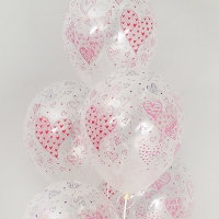 [셈퍼텍스] 30cm 하트앤에로우 클리어 [12입]
