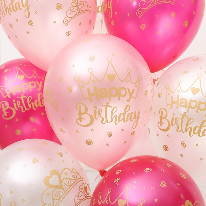 [셈퍼텍스] 30cm 생일왕관 펄3색혼합 [6입]