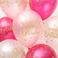 [셈퍼텍스] 30cm 생일왕관 펄3색혼합 [6입]