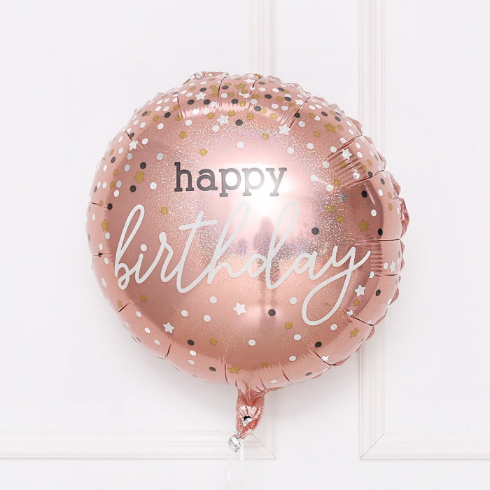 [GRABO] 은박 생일컨페티 로즈골드 18인치