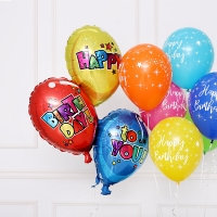 [GRABO] 은박헬륨 생일풍선트리오 40인치