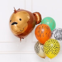 [GRABO] 은박헬륨 3D원숭이 27인치