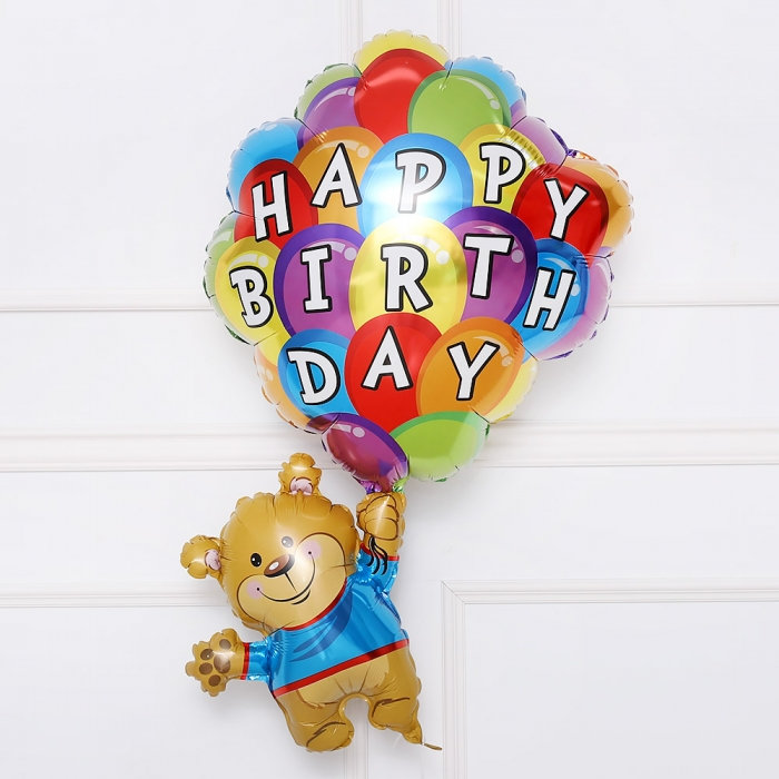 [GRABO] 은박 생일벌룬베어 42인치