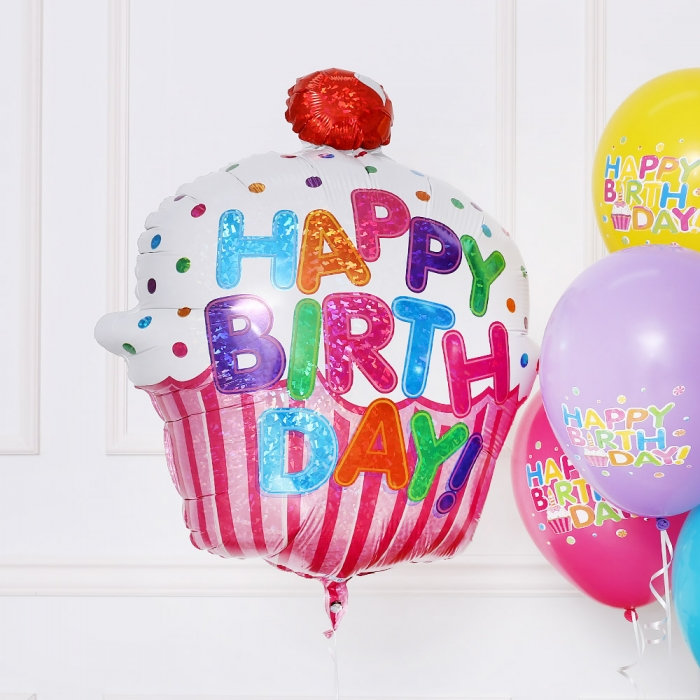 [GRABO] 은박헬륨 생일컵케익 31인치