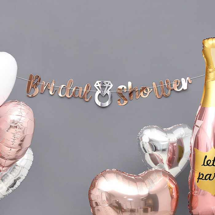 [조이파티] 캘리그래피가랜드 브라이덜샤워 Bridal Shower 로즈골드
