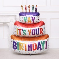 [GRABO] 은박 스페셜딜리버리팩 초대형 생일케익풍선 1.2m