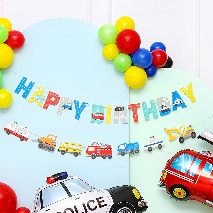 [조이파티] 자동차 생일가랜드세트