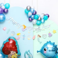 [조이파티] 인어공주 생일가랜드세트
