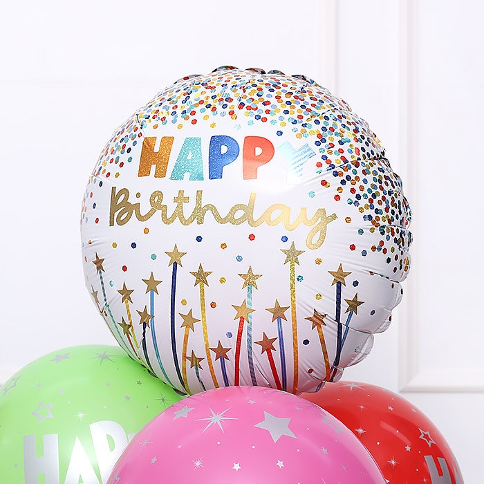 [GRABO] 은박헬륨 생일스파클캔들 18인치