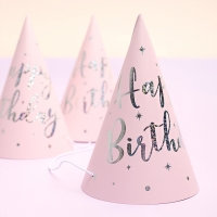 [조이파티] 생일파티고깔 트윙클핑크 6입