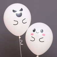 [조이파티] 30cm 할로윈고스트풍선 스마일앤 앵그리 [10입]