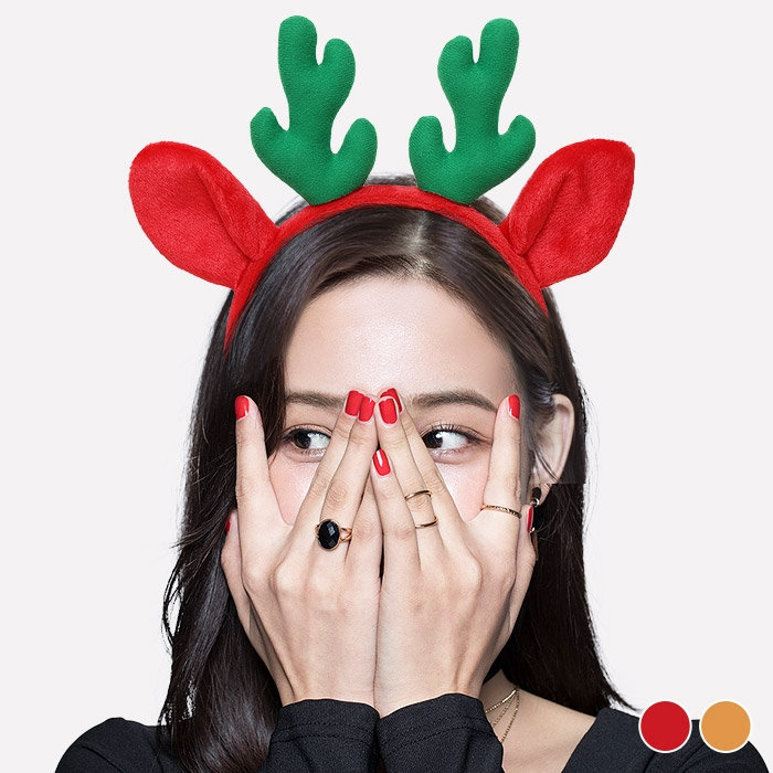 럭셔리 루돌프머리띠 [레드/브라운]