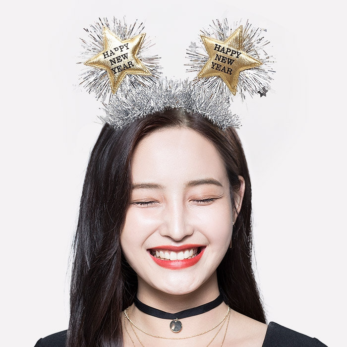 해피뉴이어 머리띠
