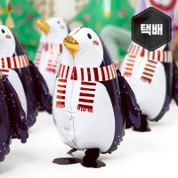[파티데코] 은박 워킹벌룬 홀리펭귄 [풍선만/헬륨주입]