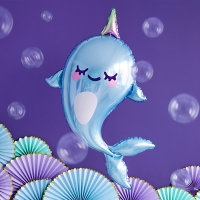[파티데코] 은박 일각고래