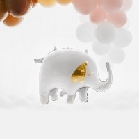 [파티데코] 은박헬륨 하얀코끼리