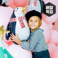 [파티데코] 은박헬륨 워킹벌룬 홀리펭귄 [차량배달/매장픽업]
