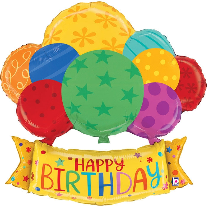 [GRABO] 은박 생일벌룬배너 37인치