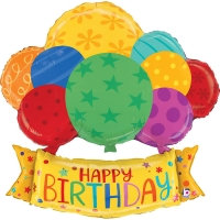 [GRABO] 은박 생일벌룬배너 37인치