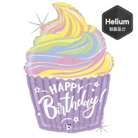 [GRABO] 은박헬륨 파스텔생일컵케익 27인치