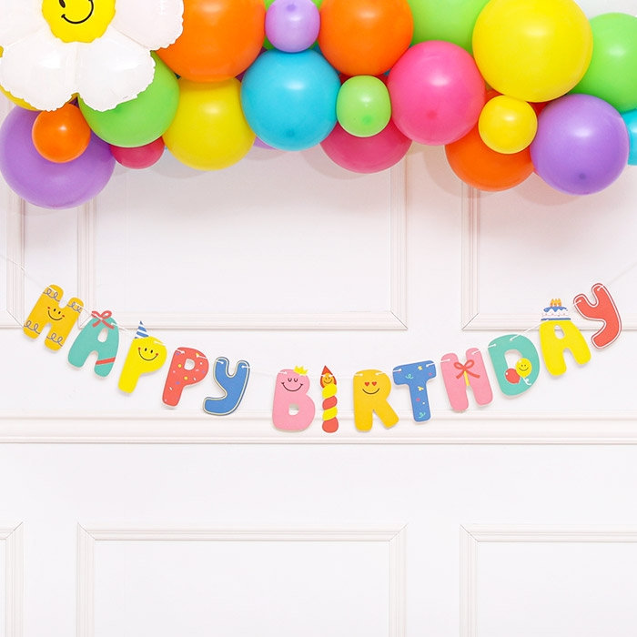 [조이파티] 해피스마일 생일가랜드