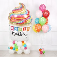 초대형 생일컵케익 헬륨부케세트 [무게추증정]
