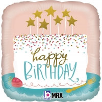 [GRABO] 은박 생일컨페티 사각 18인치