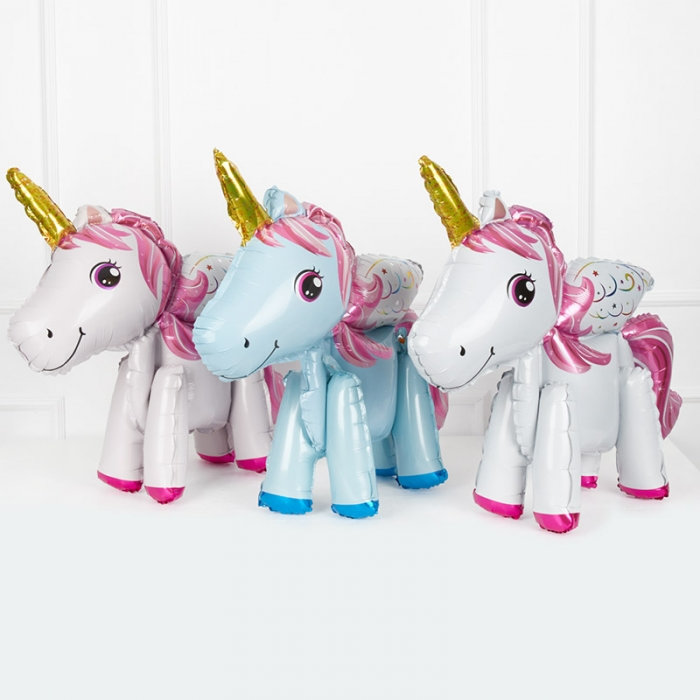 스탠딩에어벌룬 유니콘 3색 [공기주입전용]