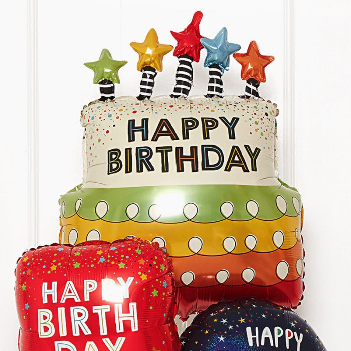 [GRABO] 은박헬륨 캔들스타생일케익 31인치