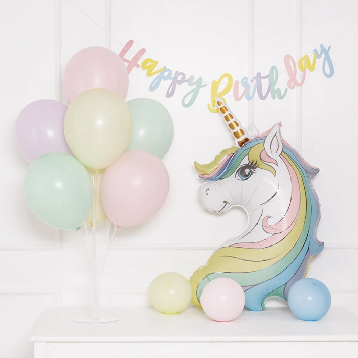 풍선스탠드 생일패키지 [마카롱 유니콘]