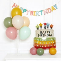풍선스탠드 생일패키지 [스타생일케익]