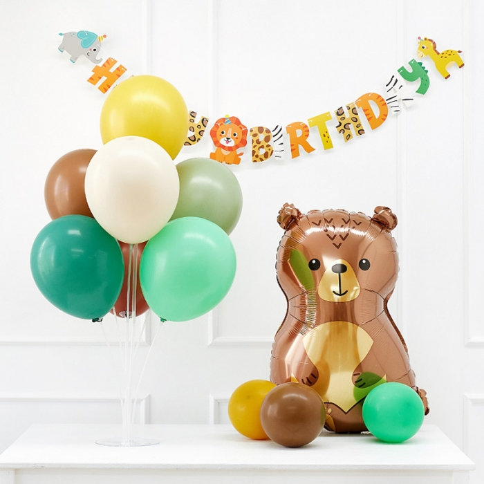 풍선스탠드 생일패키지 [우드랜드베어]