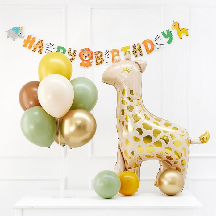 풍선스탠드 생일패키지 [기린]